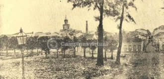 Praça Carlos Gomes por volta de 1900