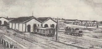 Largo da Estação em 1875