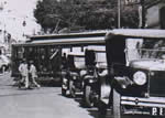Bonde no centro de Campinas em 1930, esquina da Rua Barão de Jaguara com Rua General Osório