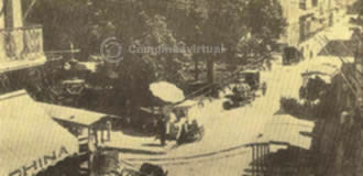 Jardim do Largo do Rosário por volta de 1900