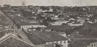 Imagem aérea da região central, por volta da década de 1930
