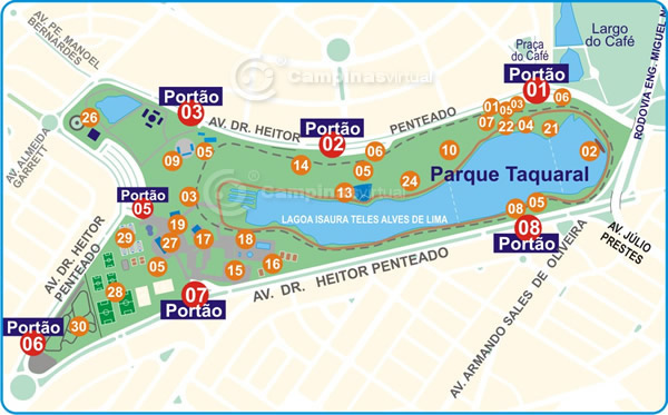 Mapa do Parque Portugal 